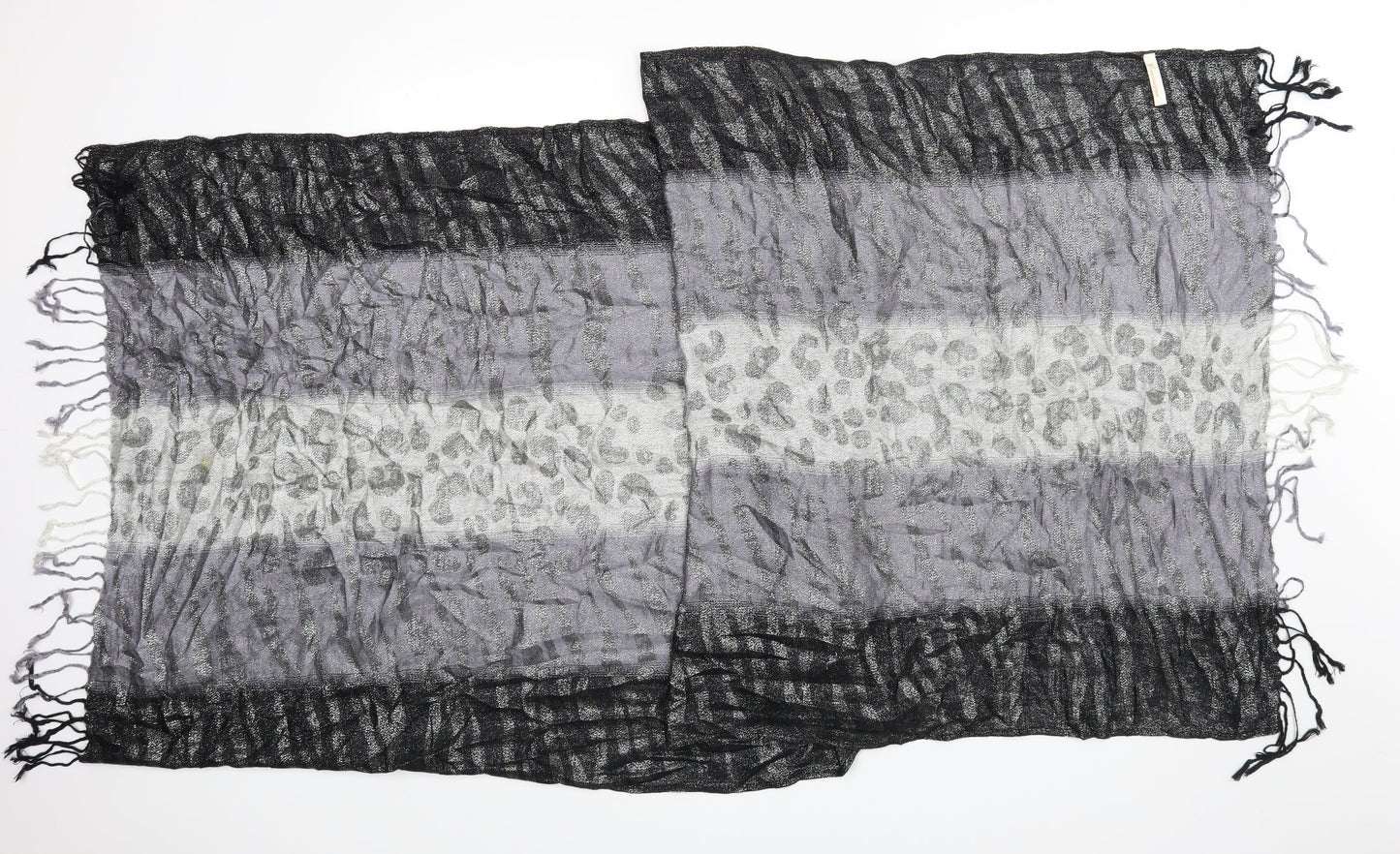 Collection Eighteen Womens Black Paisley Scarf