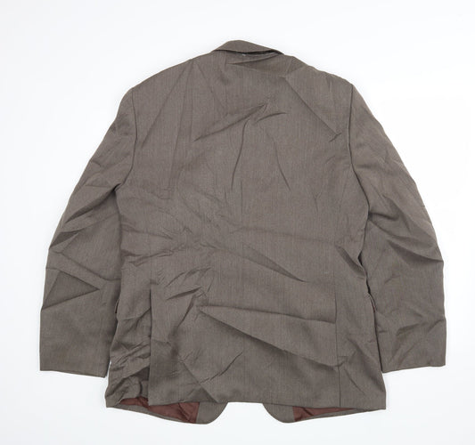 Mens UK Size 44 Mr Harry Regular Brown Suit Jacket