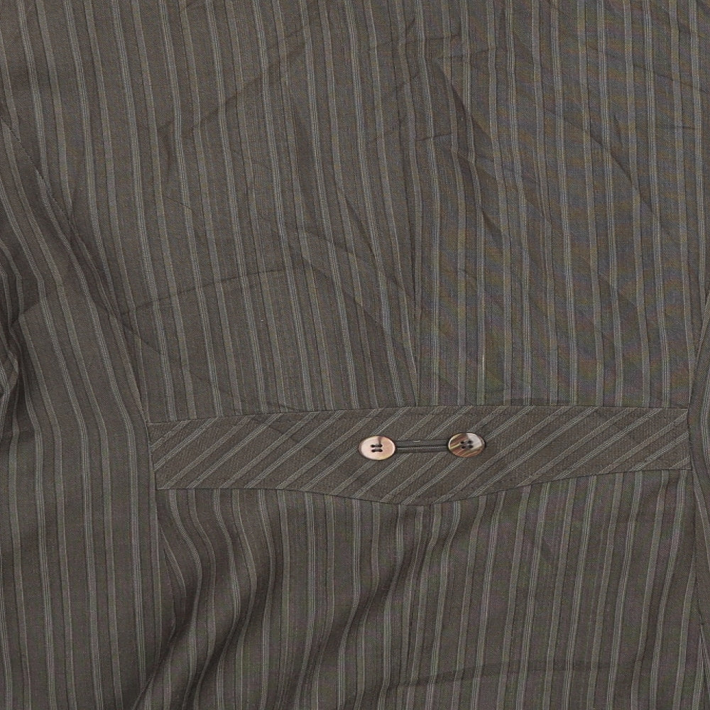 NEXT Womens Green Striped  Jacket Blazer Size 18