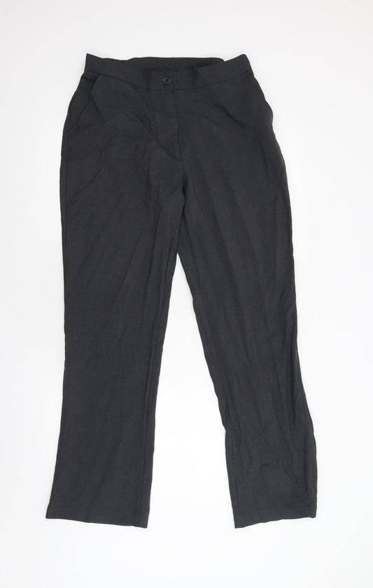 Womens UK Size 14 Damart Regular Fit Grey Trousers