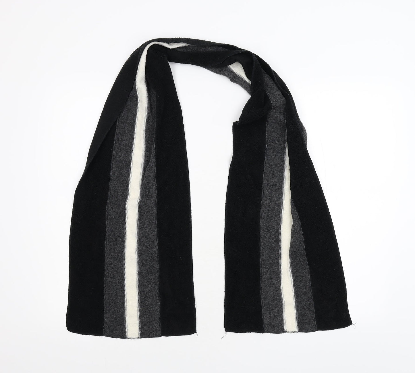 Woolworths Womens Black Striped Fleece Scarf