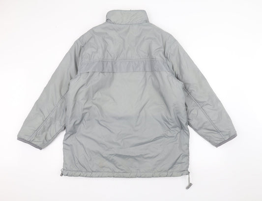 Active Womens Grey Pea Coat Coat Size 12