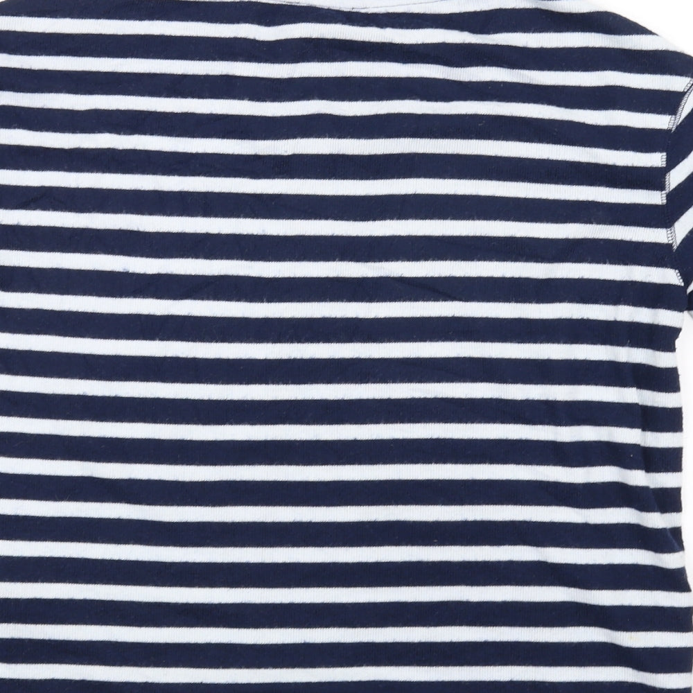 Womens UK Size 8 Marks and Spencer Blue Basic T-Shirt