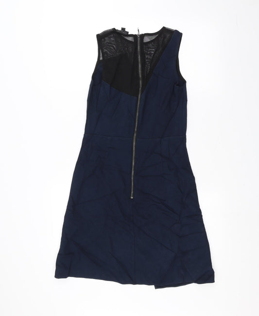 Topshop Womens Blue A-Line Size 8