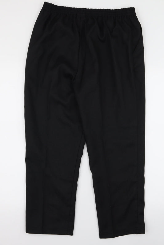 Damart Mens Black Trousers Size 30 L20 in