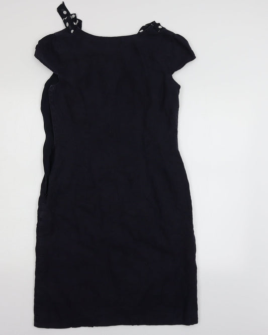 Per Una Womens Blue Sheath Size 12