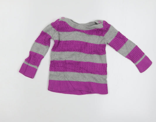 Gap Baby Multicoloured Striped Pullover Jumper Size 12-18 Months