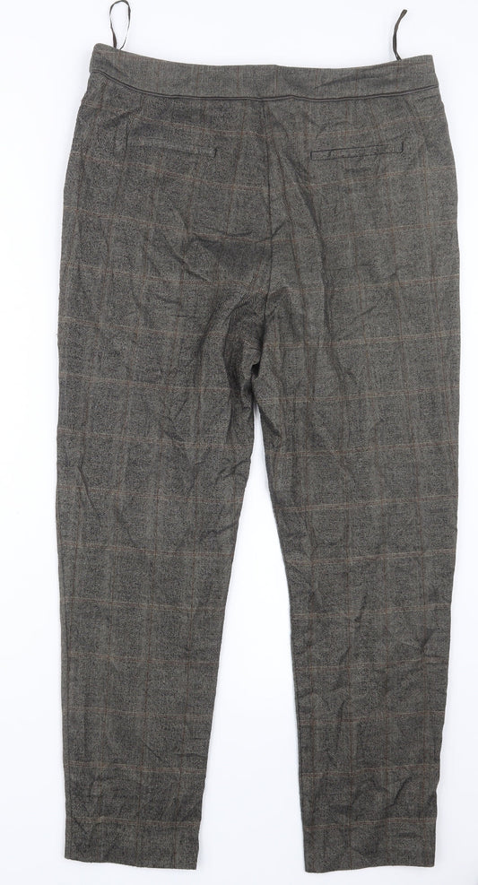 F&F Womens Brown Trousers Size 14 L26 in