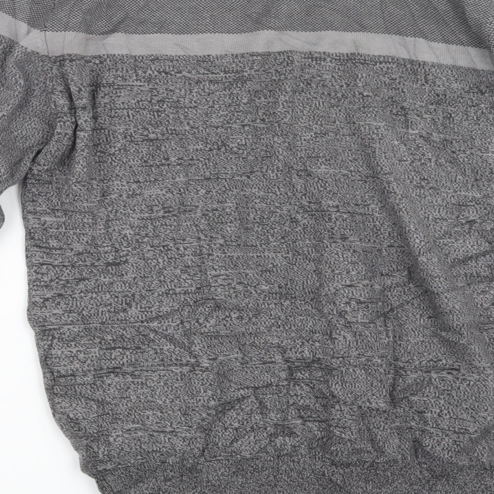 TU Mens Grey Knit Pullover Jumper Size M