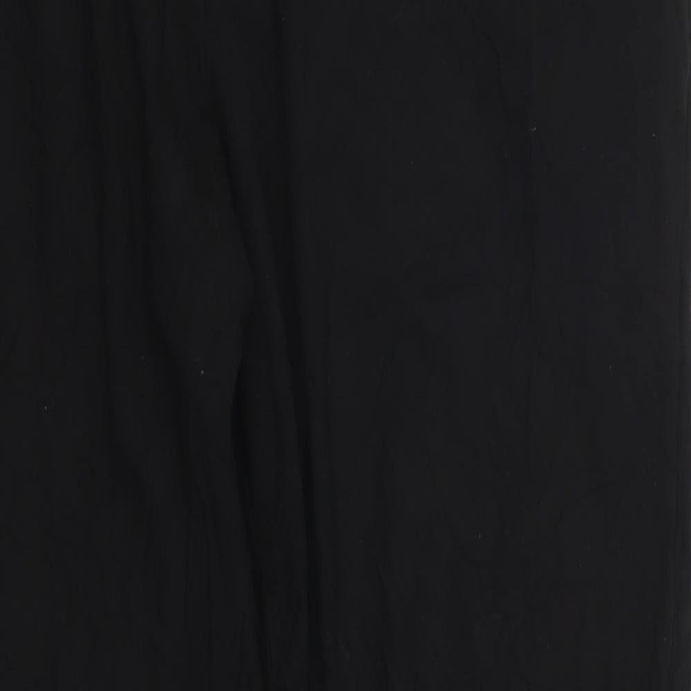 Womens UK Size 35 in Preworn Regular Fit Black Trousers