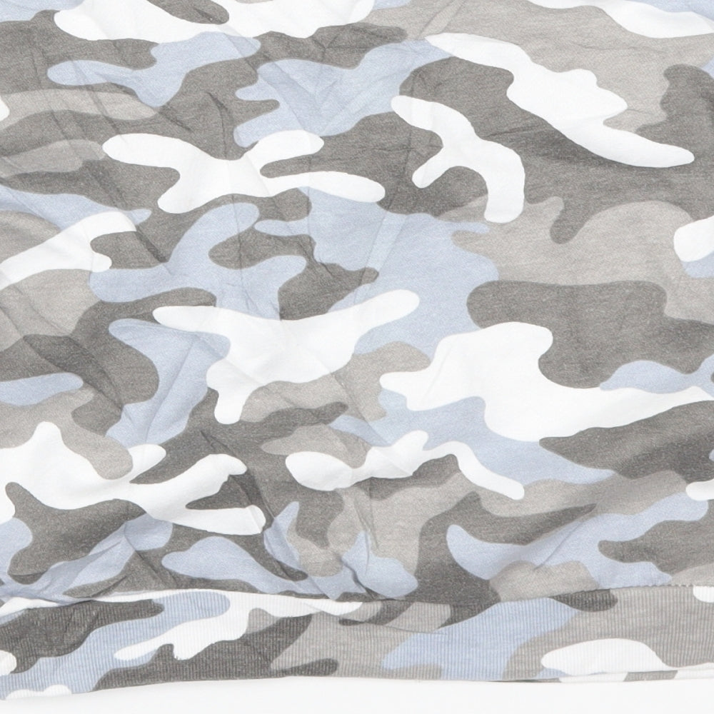 New Look Girls Blue Camouflage Pullover Sweatshirt Size 12-13 Years - California