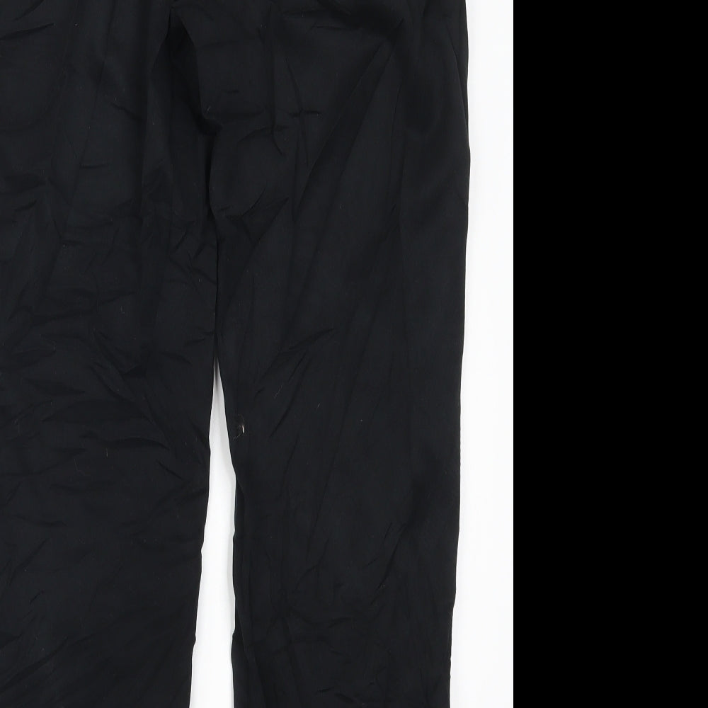 Womens UK Size 14 Marks and Spencer Regular Fit Black Trousers