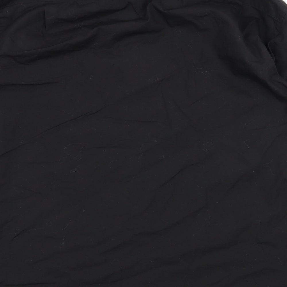 George Mens Black Button-Up Size 15