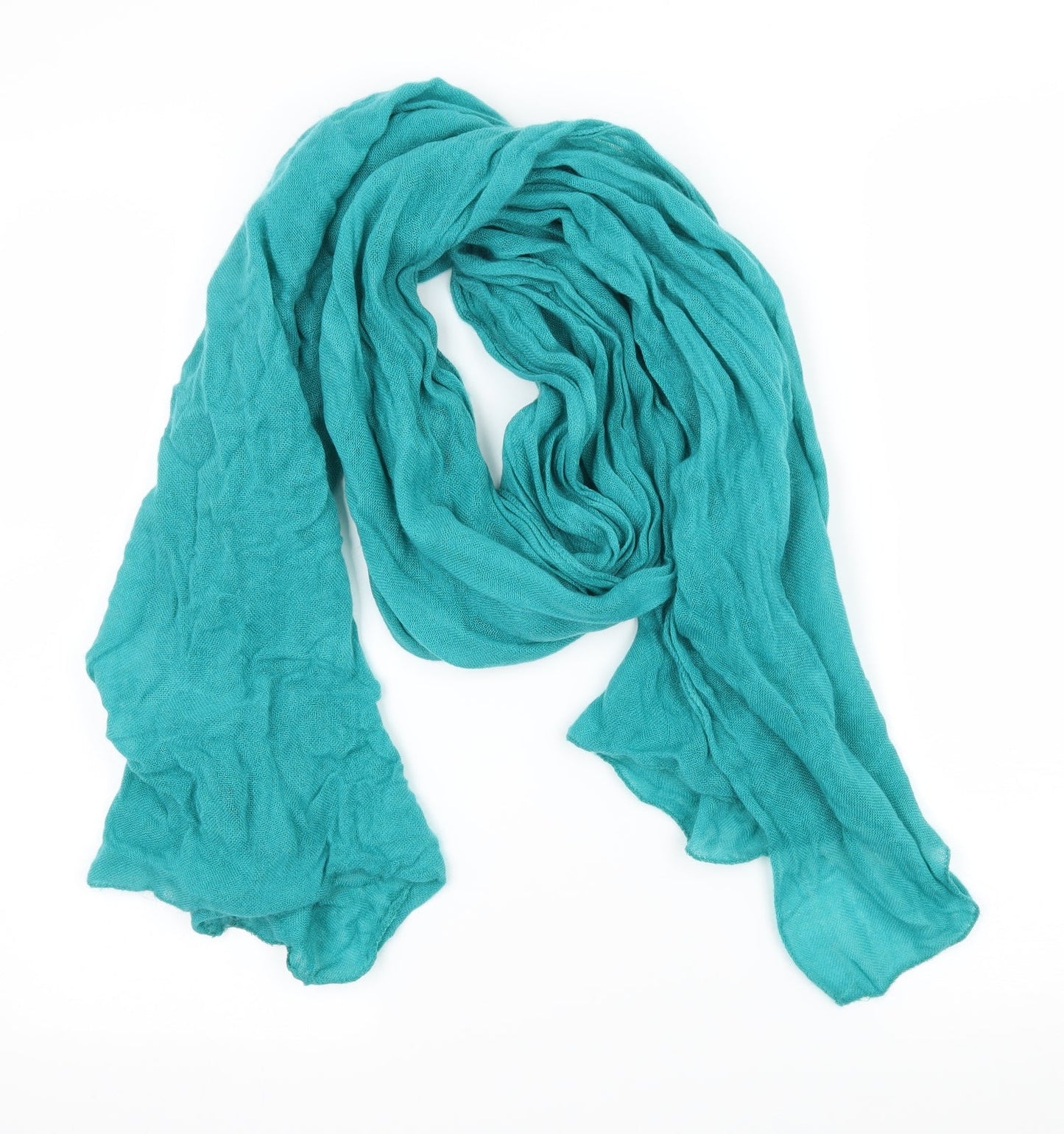 Preworn Womens Blue Knit Scarf