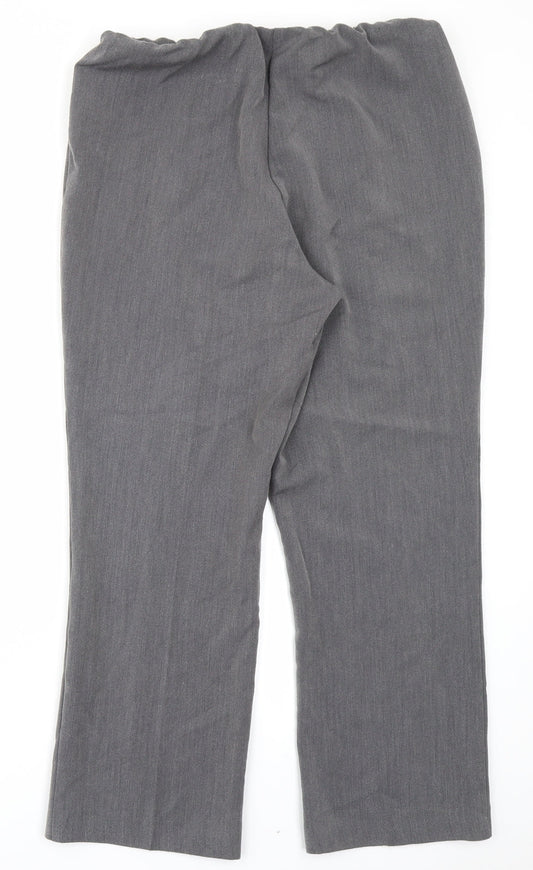 Bonmarché Womens Grey Trousers Size 12 L25 in