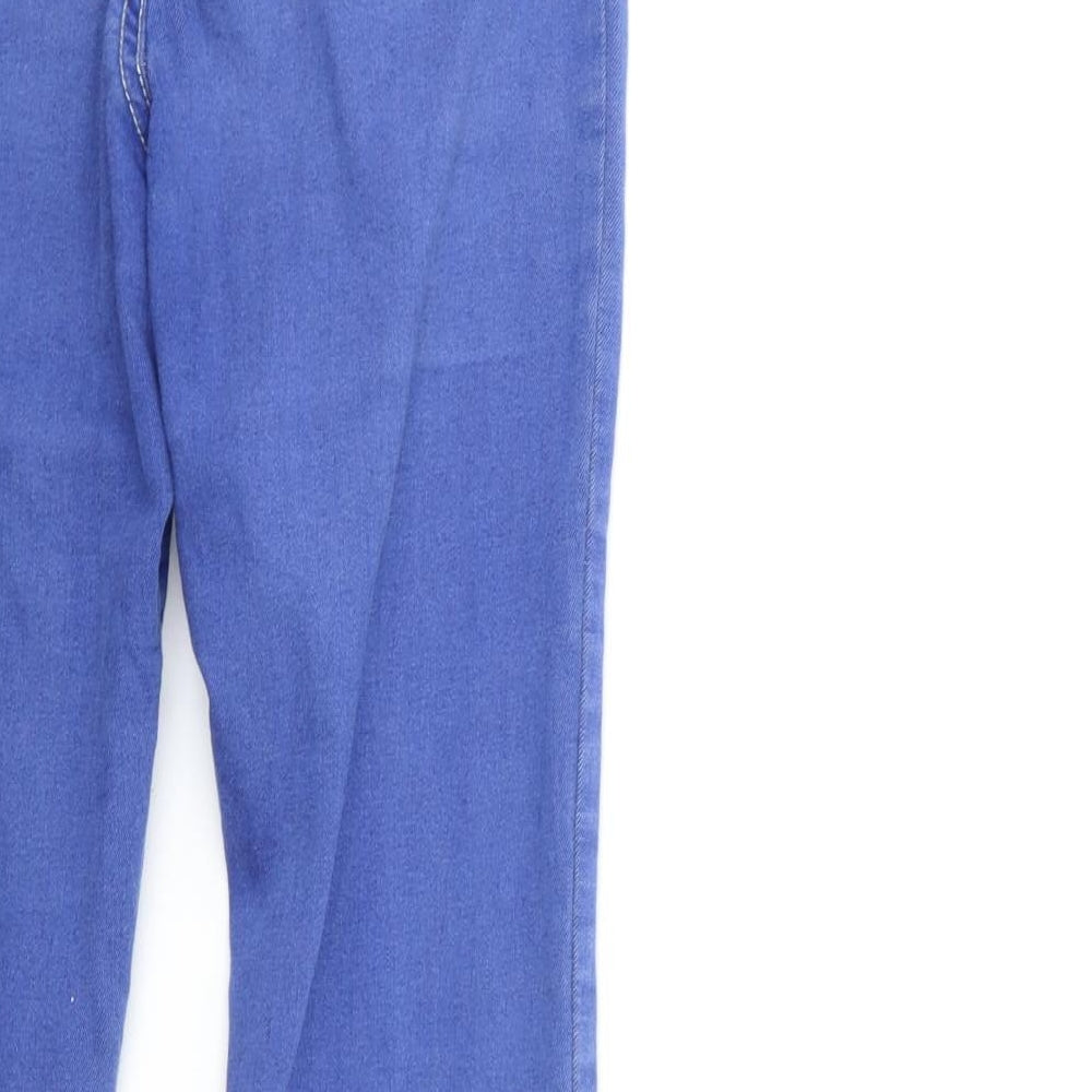 Denim & Co. Womens Blue Denim Skinny Jeans Size 10 L28 in