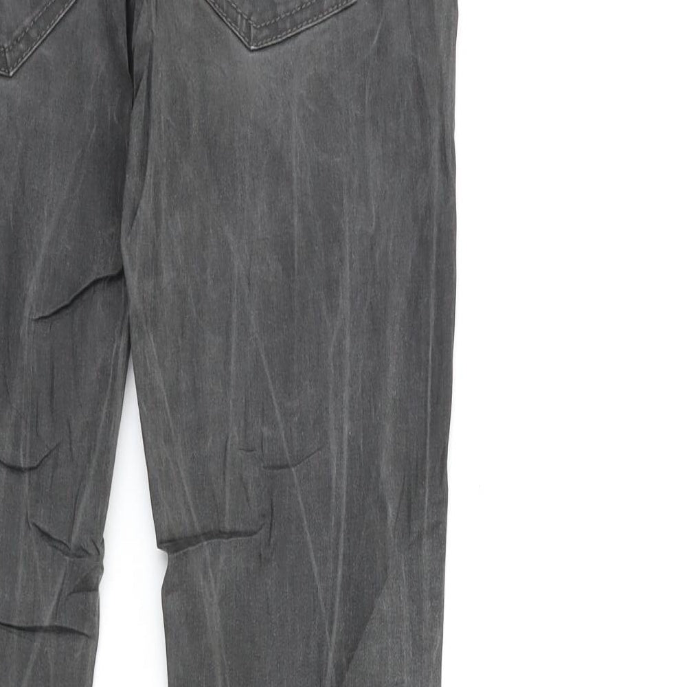 Mango Womens Grey Denim Skinny Jeans Size 8 L29 in