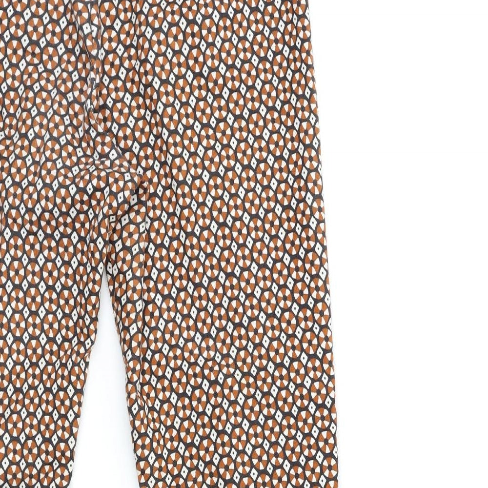 Womens UK Size 28 in H&M Regular Fit Brown Trousers