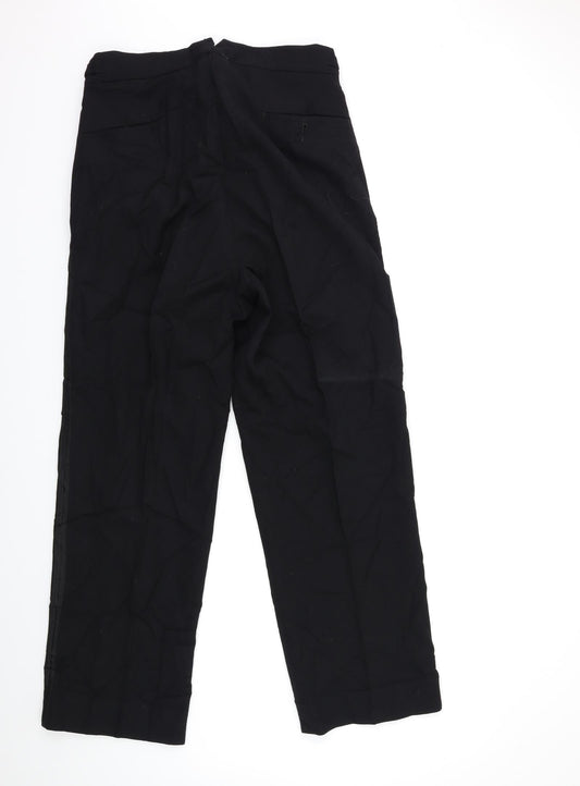 Womens UK Size 32 in Preworn Regular Fit Black Trousers