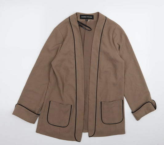Womens UK Size 6 Warehouse Regular Beige Blazer