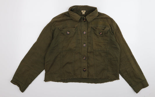 Womens UK Size S River Island Green Jacket