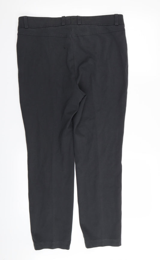 Basler Women's Grey Cotton Trousers Size 32 in