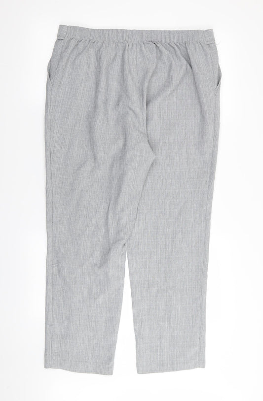 M&S Womens Green Trousers Size 16 L28 in