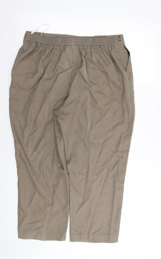 M&S Womens Brown Trousers Size 30 in L22 in