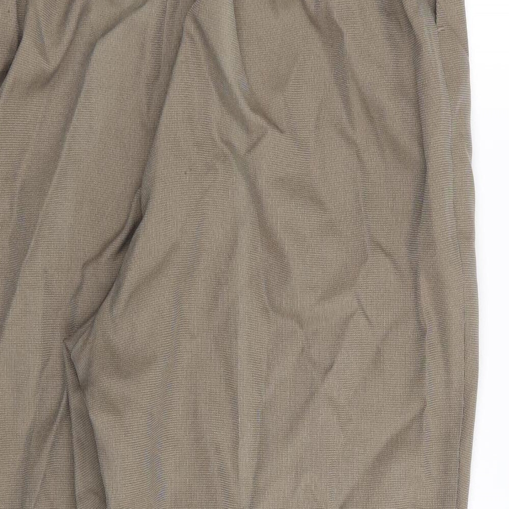Womens UK Size 30 in M&S Regular Fit Brown Trousers