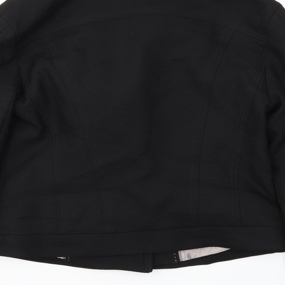 Womens UK Size 36 Preworn Regular Black Blazer