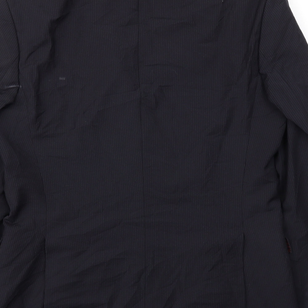 Mens UK Size 38 Zara Regular Blue Suit Jacket