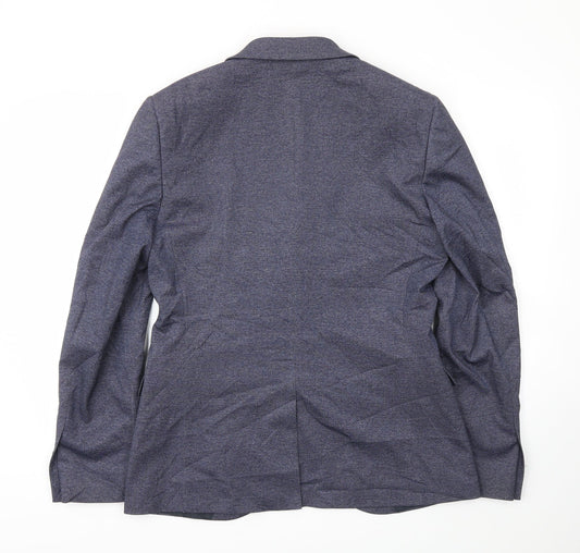 Mens UK Size 40 Topman Regular Blue Suit Jacket