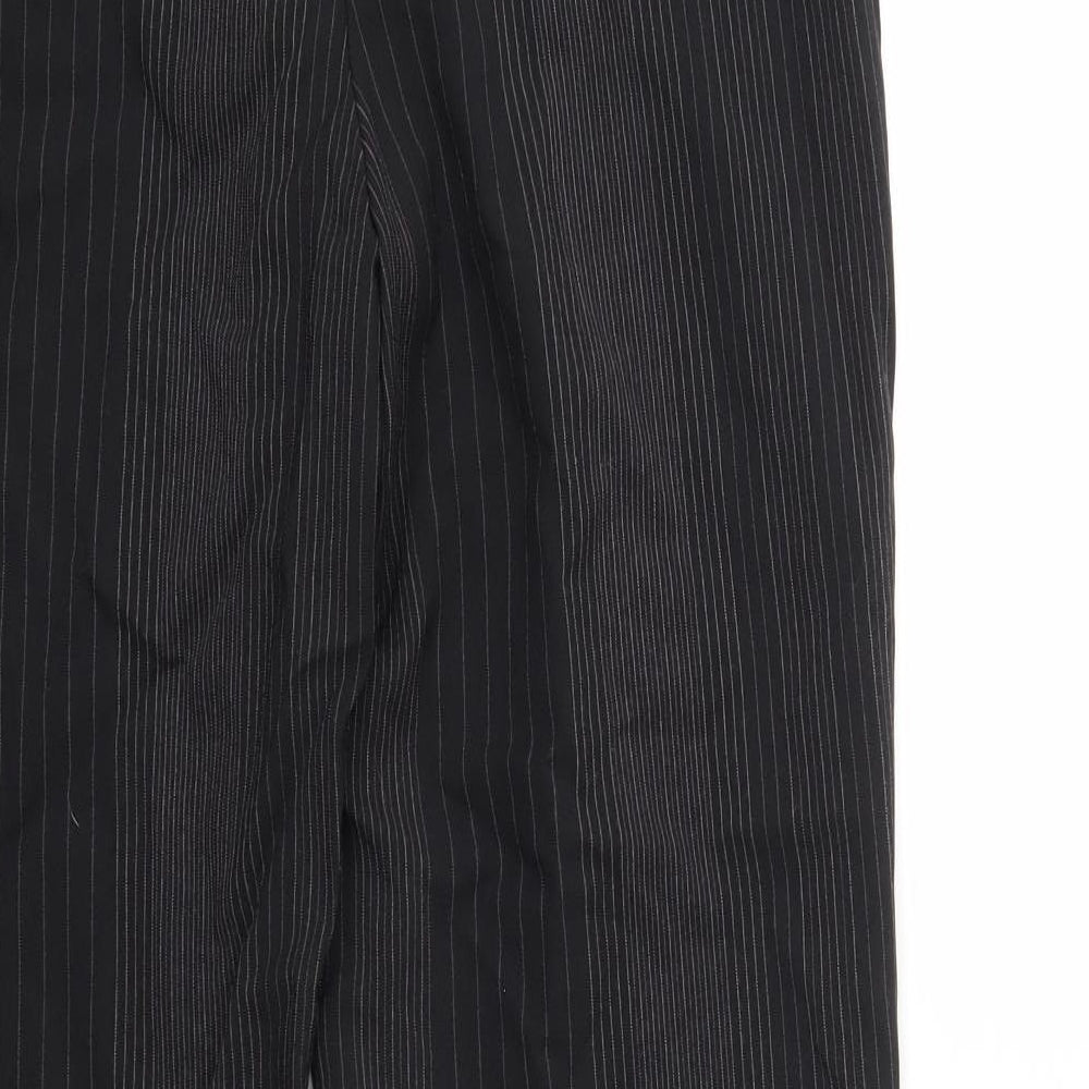M&S Womens Black Trousers Size 14 L29 in