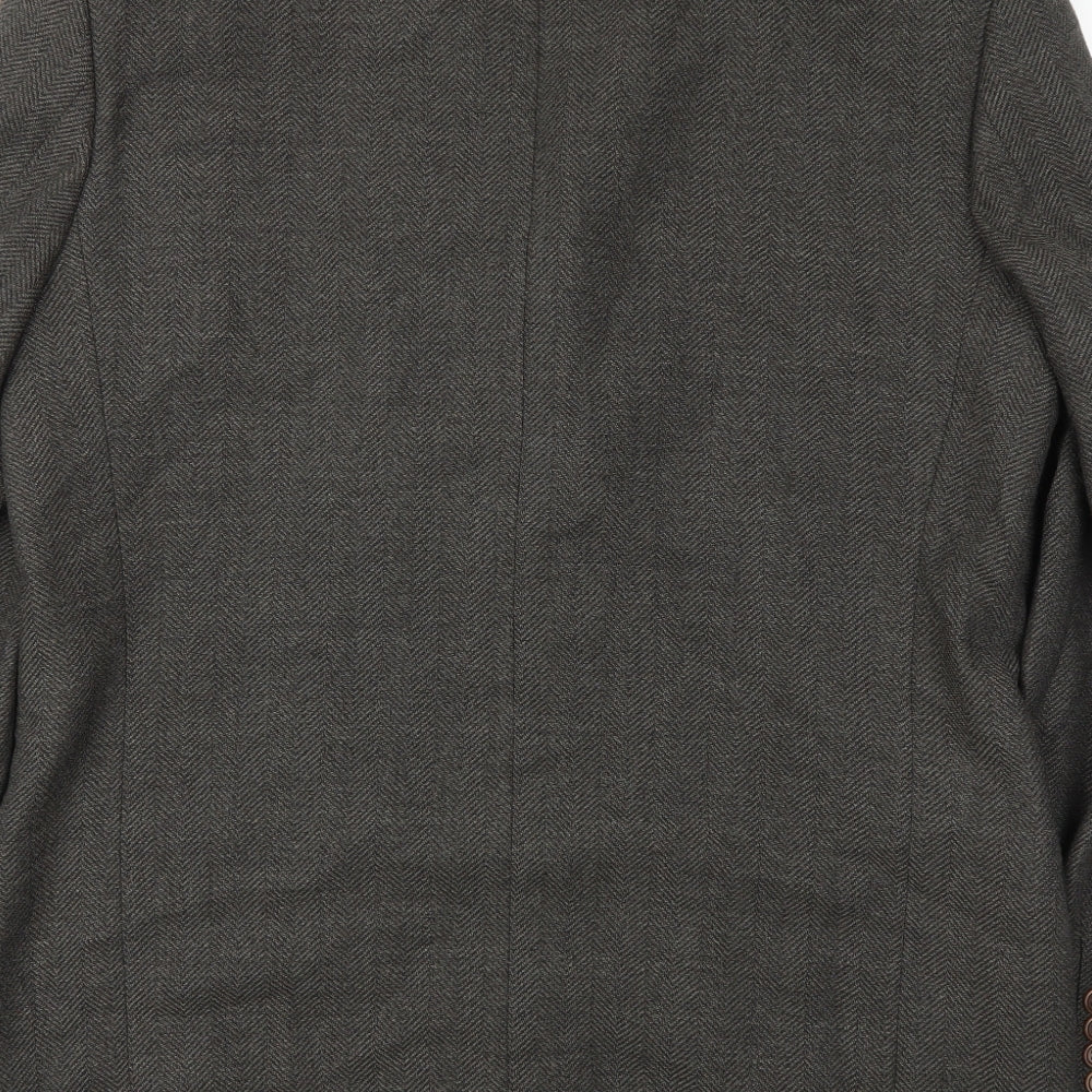 Mens UK Size 44 M&S Regular Brown Suit Jacket