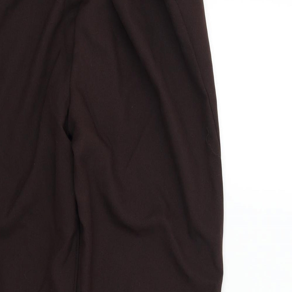Preworn Womens Brown Trousers Size 16 L24 in