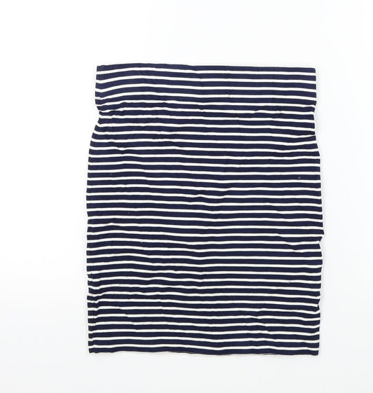 Jack Wills Womens Blue Striped  A-Line Skirt Size 6