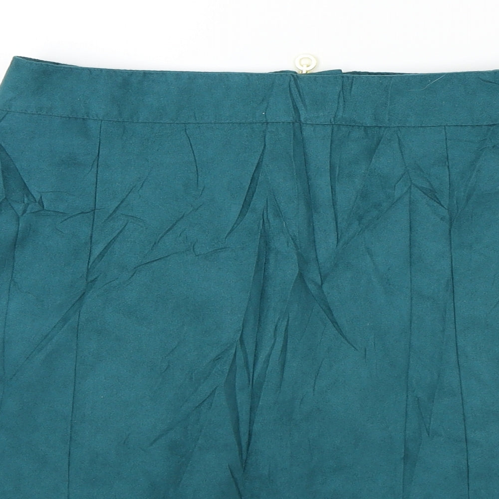LOTTIE Womens Green A-Line Skirt Size 10