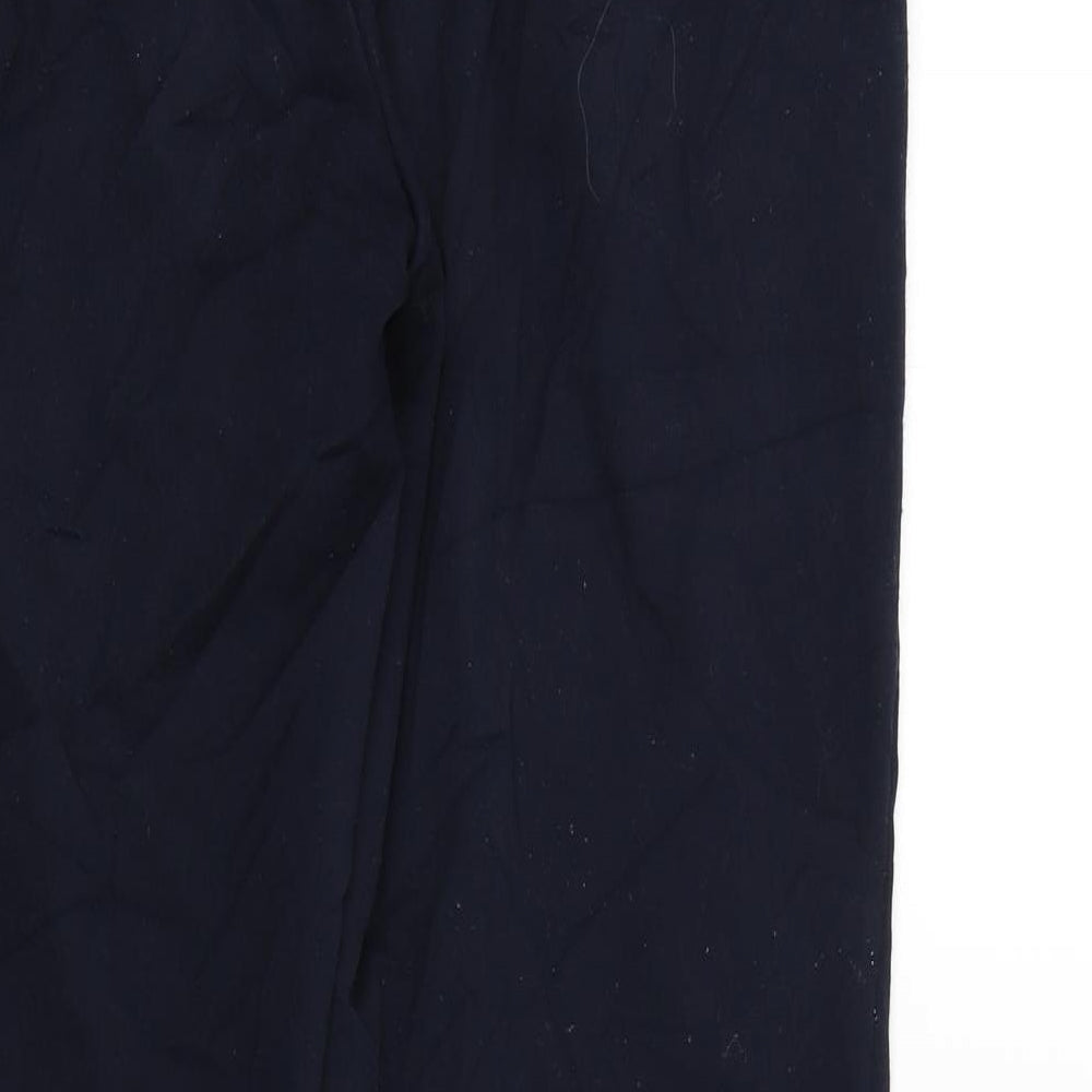 Womens UK Size 12 M&S Regular Fit Blue Trousers