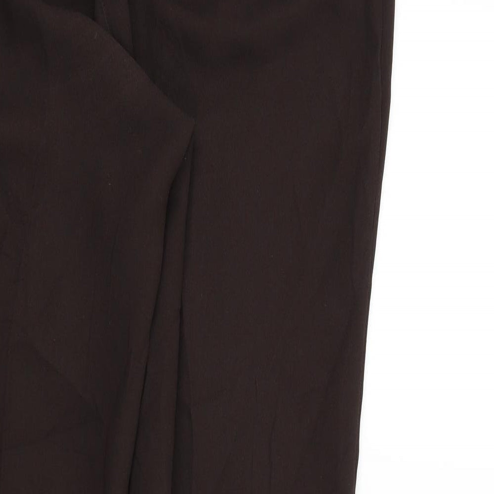 Womens UK Size 16 Reflections Regular Fit Brown Trousers