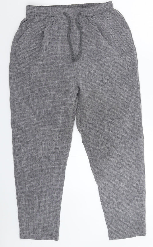 Womens UK Size 10 PRETTYLITTLETHING Extra-Slim Fit Grey Trousers
