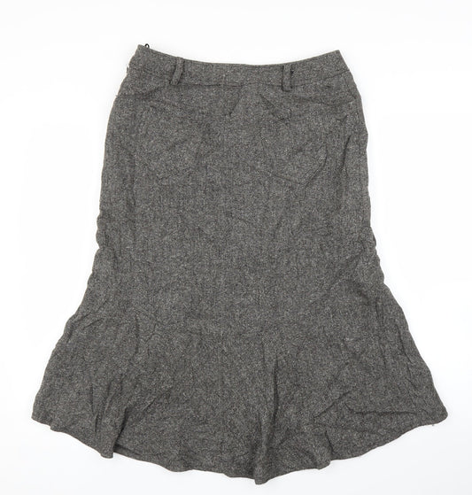 Klass Womens Grey   Trumpet Skirt Size 12