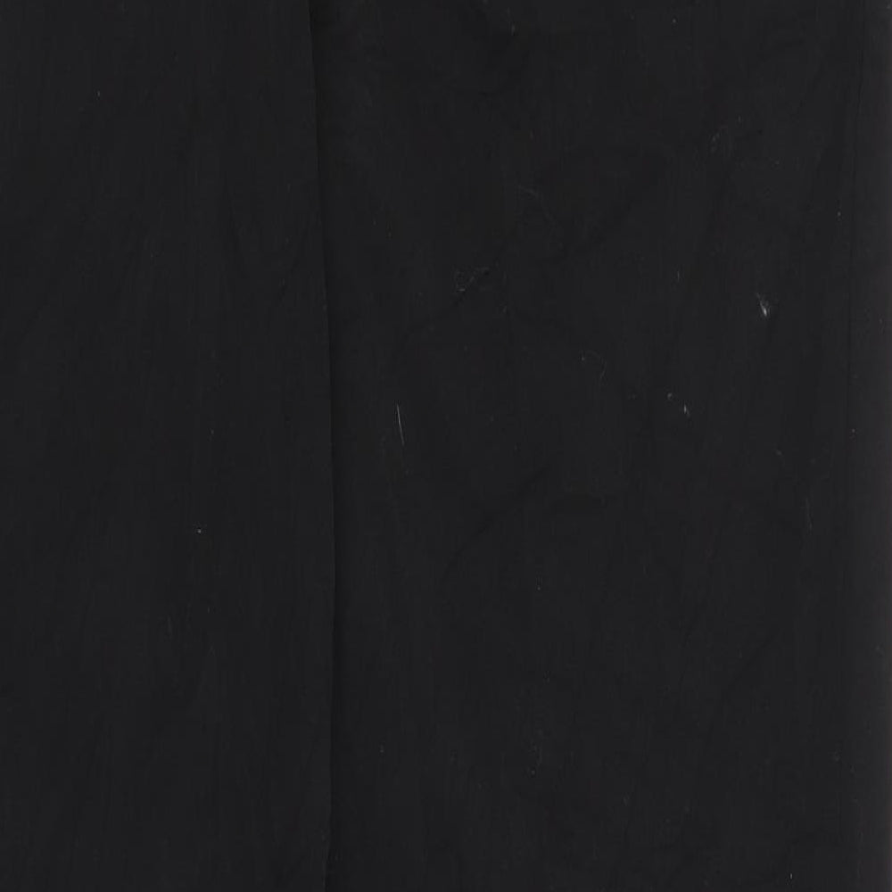 M&S Womens Black Trousers Size 14 L29 in