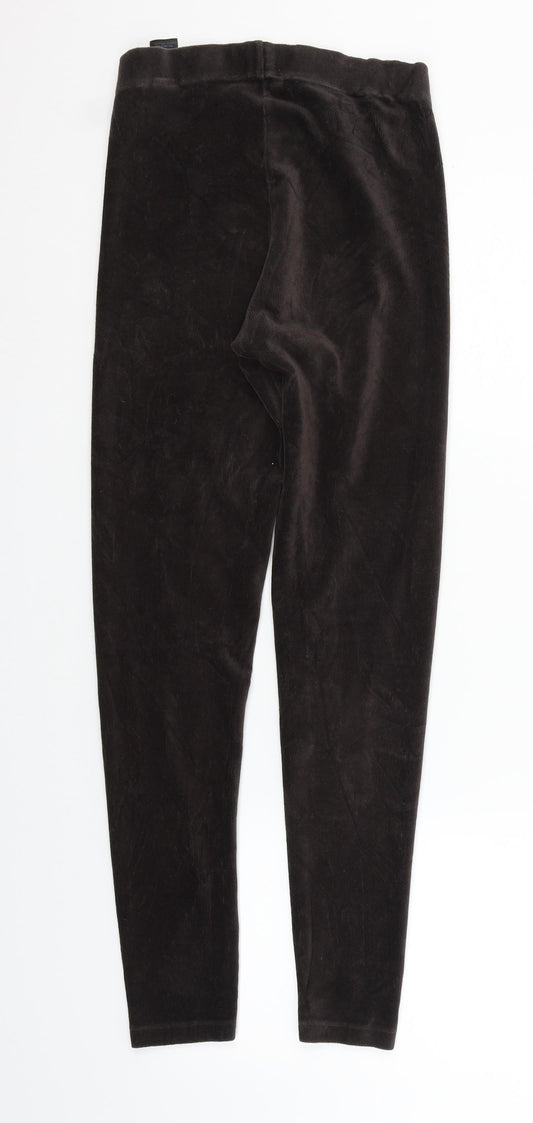 Womens UK Size 8 Marks and Spencer Regular Fit Brown Trousers