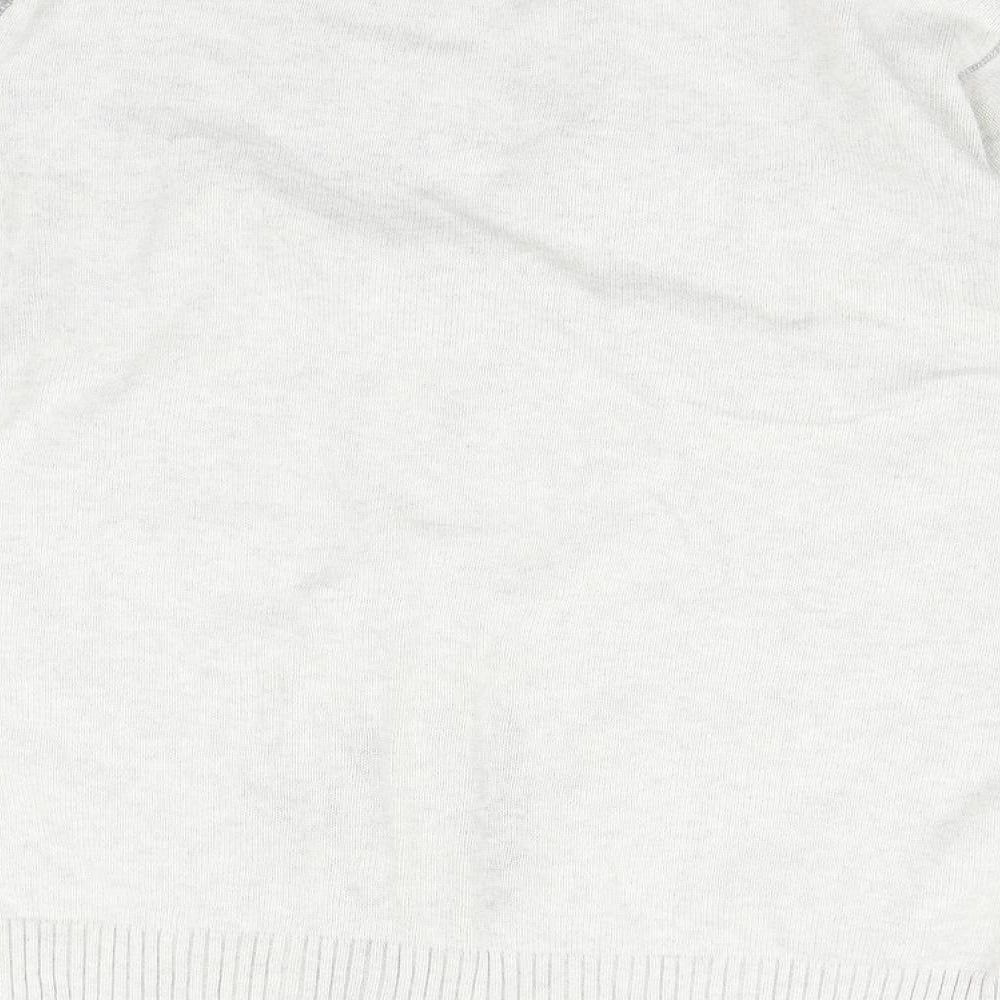 George Mens White Pullover Jumper Size 2XL