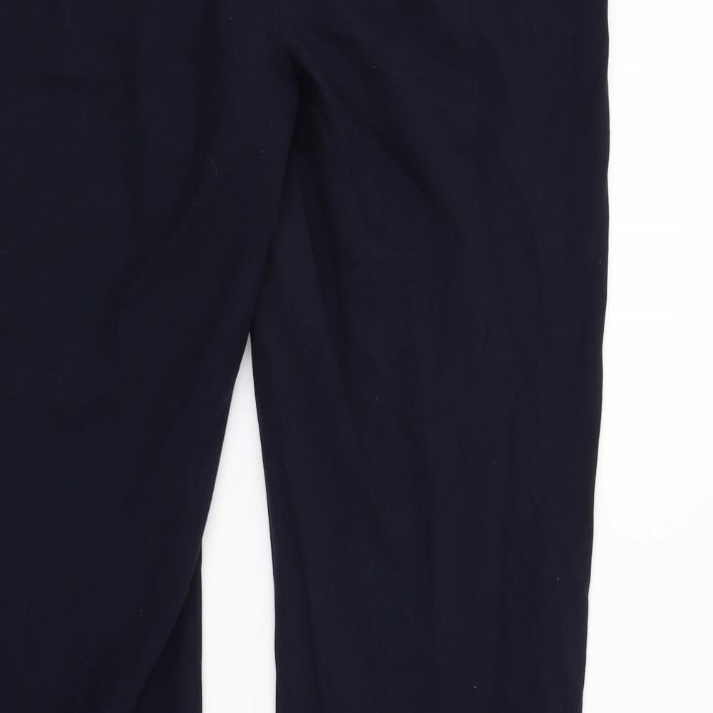 Womens UK Size 14 Marks and Spencer Regular Fit Blue Trousers