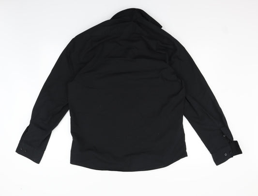 George Mens Blue Paisley Button-Up Size 16