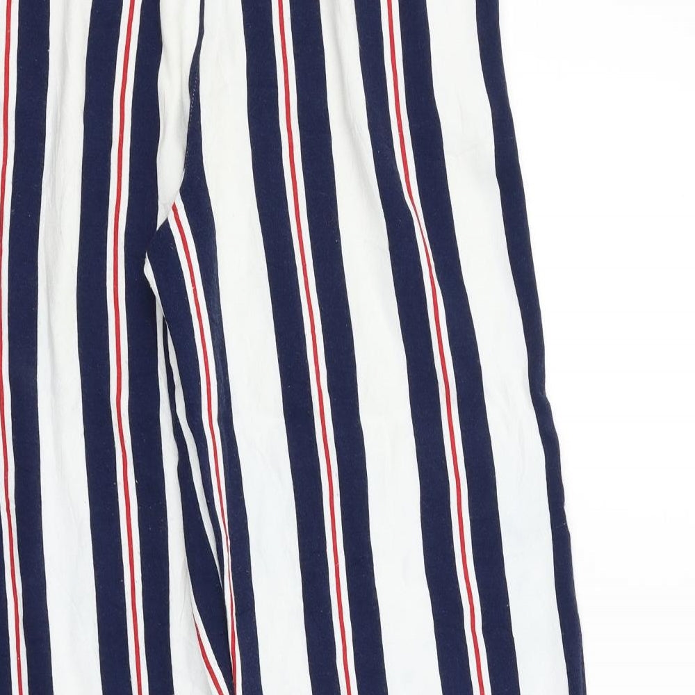 Womens UK Size S Zara Regular Fit Blue Trousers