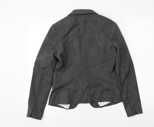 H&M  Womens Grey   Jacket Blazer Size 8
