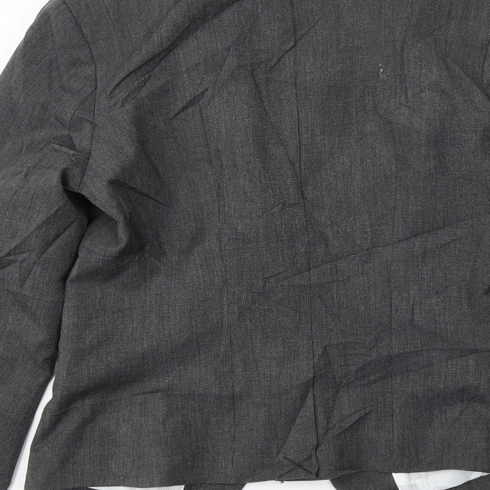 H&M Womens Grey Jacket Blazer Size 8