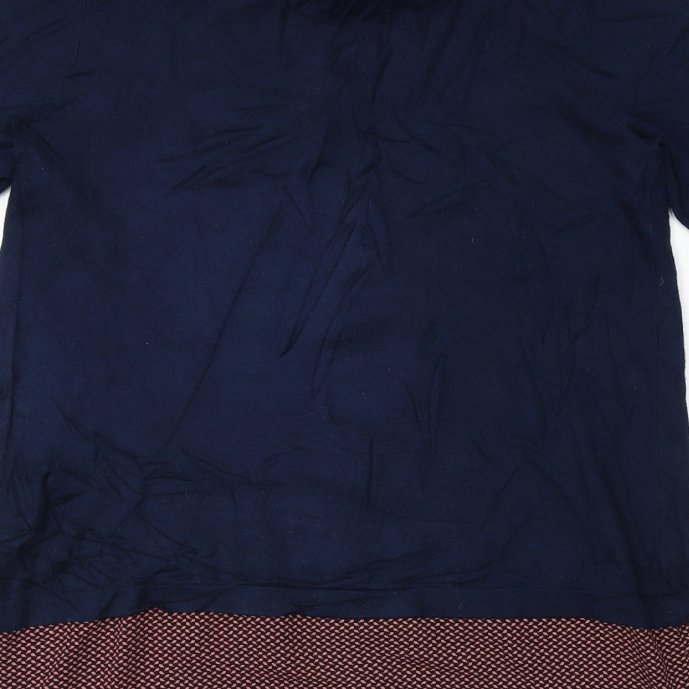 Womens UK Size 10 Marks and Spencer Blue Basic T-Shirt
